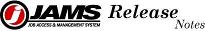 JAMS Release Notes